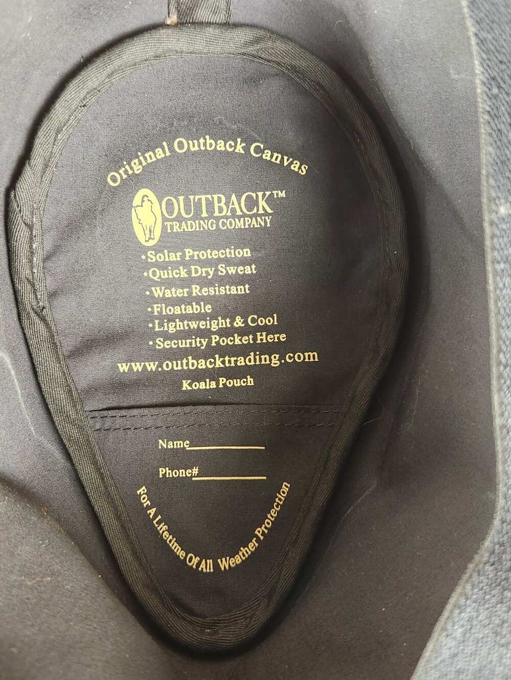 OUTBACK TRADING CO Cowboy Hat Men's Large GOLD DUST Western Ranching Oilskin - Picture 3 of 11